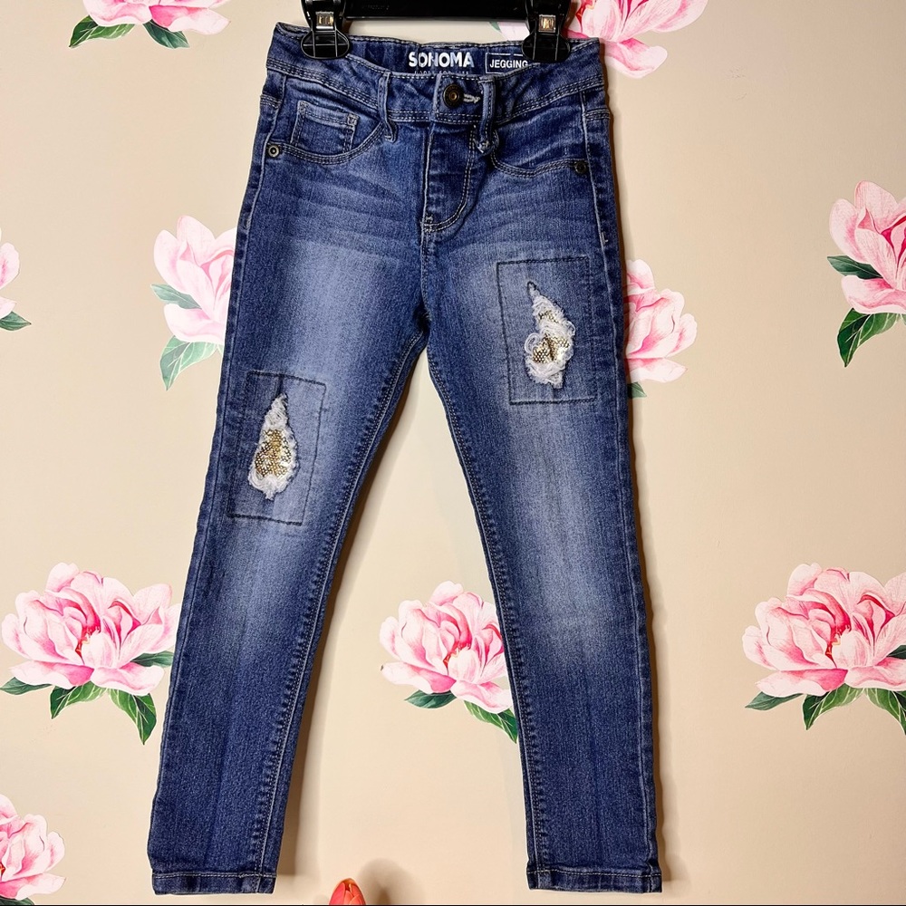 Sonoma Jeans with Gold Patches F-8